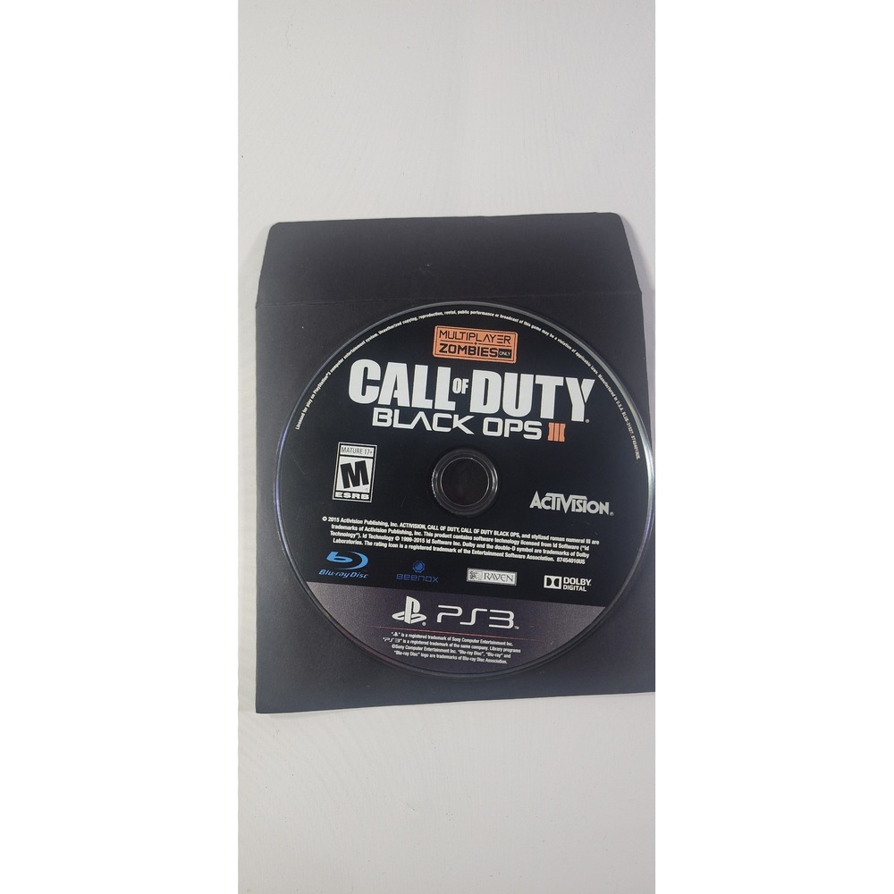 Call of Duty Black Ops III 3 PS3 PlayStation 3 Loose - Picture 1 of 2